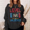 Level 12 Unlocked Video Gamer 12Th Birthday 12 Year Old Sweatshirt Gifts for Her