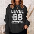 Level 68 Unlocked 68 Aniversario De Boda 68 Años Camisa de entrenamiento Regalos para ella