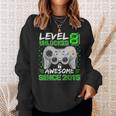 Level 8 Unlocked Awesome 2015 Video Game 8Th Birthday Gamer Sweatshirt Gifts for Her