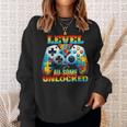 Level Au-Some Unlocked Video Game Controller Autism Sweatshirt Gifts for Her