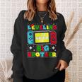 Leveling Up To Big Brother 2024 Gaming Boys Toddler Big Bro Sweatshirt Gifts for Her