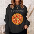 Liebe zur Pizza Grafik Sweatshirt, Unisex mit Pizza-Motiv Geschenke für Sie