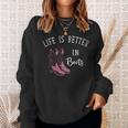 Life Is Better In Boots Cowboy Sweatshirt Gifts for Her