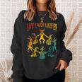 Live Laugh Lucifer Horror Satan Satanic Demon Devil Vintage Sweatshirt Gifts for Her