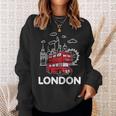 London Vibes Famous London Landmarks Souvenir London Love Sweatshirt Geschenke für Sie