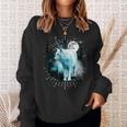 Lone Wolf Wolf Moon Wildlife Sweatshirt Geschenke für Sie