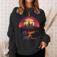 Los Angeles California City Downtown Skyline California LA Sweatshirt Gifts for Her