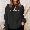 I Love Alabama Heart Sweatshirt Gifts for Her