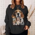 I Love My Beagle Dog Themed Beagle Lover Sweatshirt Gifts for Her