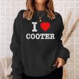 I Love Cooter Heart Cooter Lover Sweatshirt Gifts for Her