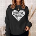 I Love Country Country Music Lover Idea Sweatshirt Gifts for Her