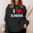 I Love Emos I Love Emos Sweatshirt Geschenke für Sie