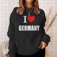 I Love Germany Deutschland Sunshine German Summer Holiday Sweatshirt Geschenke für Sie