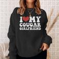 I Love Heart My Cougar Girlfriend Valentine Day Couple Sweatshirt Gifts for Her
