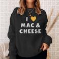 I Love Mac And Cheese Heart Mac N Cheese Lover Sweatshirt Gifts for Her