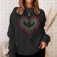 Love Respect Joy Pride Love Heart Sweatshirt Gifts for Her