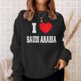 I Love Saudi Arabia Sweatshirt Geschenke für Sie