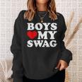 Love My Swag Boys Heart Hip HopSweatshirt Geschenke für Sie