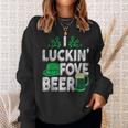 I Luckin' Fove Beer St Patty's Day Love Drink Party Sweatshirt Gifts for Her