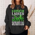 Lunch Lady Love Shenanigans St Patrick's Day Sweatshirt Gifts for Her