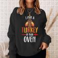 Lustige Türkei Papa Thanksgiving Schwangerschaft Ankündigung Sweatshirt Geschenke für Sie