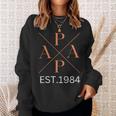 Lustiger Papa Est 1984 Papa Seit 1984 Papa 1984 Sweatshirt Geschenke für Sie