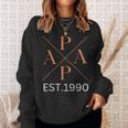 Lustiger Papa Est 1990 Papa Seit 1990 Papa 1990 Sweatshirt Geschenke für Sie