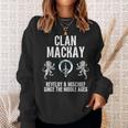 Mackay Clan Scottish Name Coat Of Arms Tartan Family Party Sweatshirt Gifts for Her