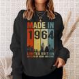 Made In 1964 Limited Edition 60 Years Of Being Awesome Sweatshirt Gifts for Her