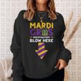 Mardi Gras Breathalyser Blow Here Adult Mardi Gras Men Sweatshirt Gifts for Her Mardi Gras Breathalyser Blow Here Adult Mardi Gras Men Sweatshirt Gifts for Her