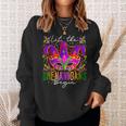 Mardi Gras Costume Let The Shenanigans Begin Mask Women Sweatshirt Gifts for Her