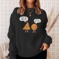 Math Graphic Figures And Shapes You're So Pointless Sweatshirt Gifts for Her