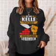 Maurer-Helden Sweatshirt Mit Der Kelle in Den Händen für Herren Geschenke für Sie