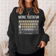 Meine Tastatur Daumen HochAter Papa Nachricht Dad Message Sweatshirt Geschenke für Sie