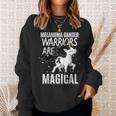 Melanoma Cancer Magical Unicorn Black Ribbon Dermatologist Sweatshirt Gifts for Her