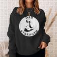 Men's Dad Strength Biceps Black And White Sweatshirt Gifts for Her