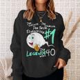 Men's Die Legende Wird 40 Jahre 40S Birthday Sweatshirt Geschenke für Sie