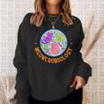 Meowcrobiology Cat Microbiology Science Biology Cat Lover Sweatshirt Gifts for Her