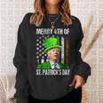 Merry 4Th Of St Patrick's Day Joe Biden Leprechaun Hat Sweatshirt Gifts for Her