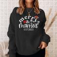 Merry & Married 2023 First Christmas Couple Matching Sweatshirt Gifts for Her