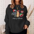 Merry Liftmas Christmas Gym Workout Kettlebell Weightlifting Sweatshirt Gifts for Her