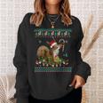 Merry Xmas Squirrel Christmas Xmas Christmas Lights Ugly Sweatshirt Gifts for Her