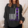 Military Child Us Flag Born Resilient And Tough Brat Sweatshirt Gifts for Her