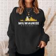 Milwaukee Baseball Vintage Minimalist Retro Baseball Lover Sweatshirt Gifts for Her
