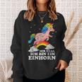 Mir Egal Ich Bin Ein Unicorn Fun Sweatshirt Geschenke für Sie