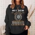 Mit Dem Dartpfeil In Den Hands Werden Helden Zu Legends Sweatshirt Geschenke für Sie