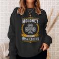 Moloney Irish Name Vintage Ireland Family Surname Sweatshirt Gifts for Her
