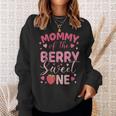 Mommy Of The Berry Sweet One Strawberry First Birthday Sweatshirt Gifts for Her