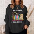 Mon Été Est Réservé Pour Les Amoureux Des Chats Et Des Livres Sweater e Cadeaux pour elle