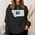 Montana Af Distressed Home State Sweatshirt Gifts for Her